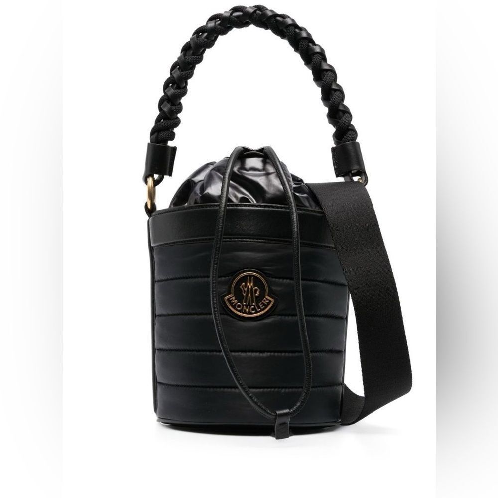 Brand new Moncler Kaleah padded bucket bag Quilted Black